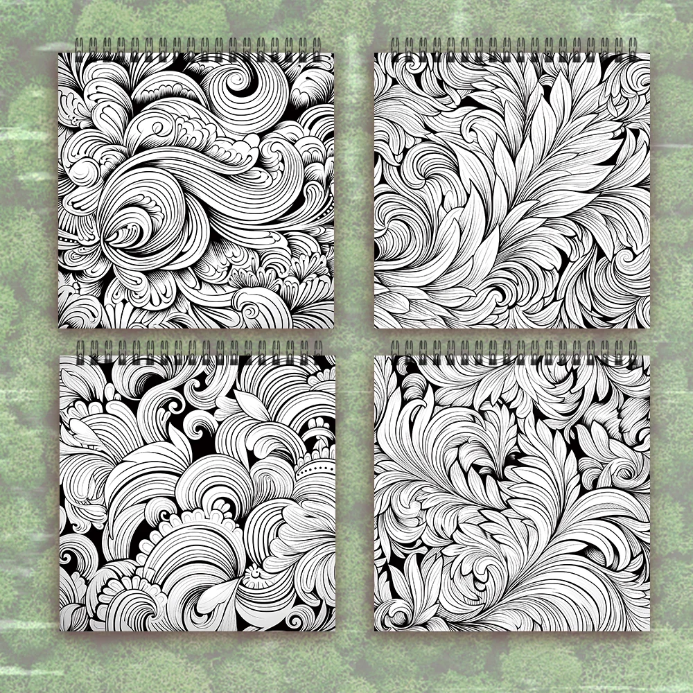 1pc, Mandala Colouring Book - 30 Sheet Adult Colouring Book, 8.3x 8.3 inches, 100gsm Thick Paper, Birthday Gift, Holiday Gift 3