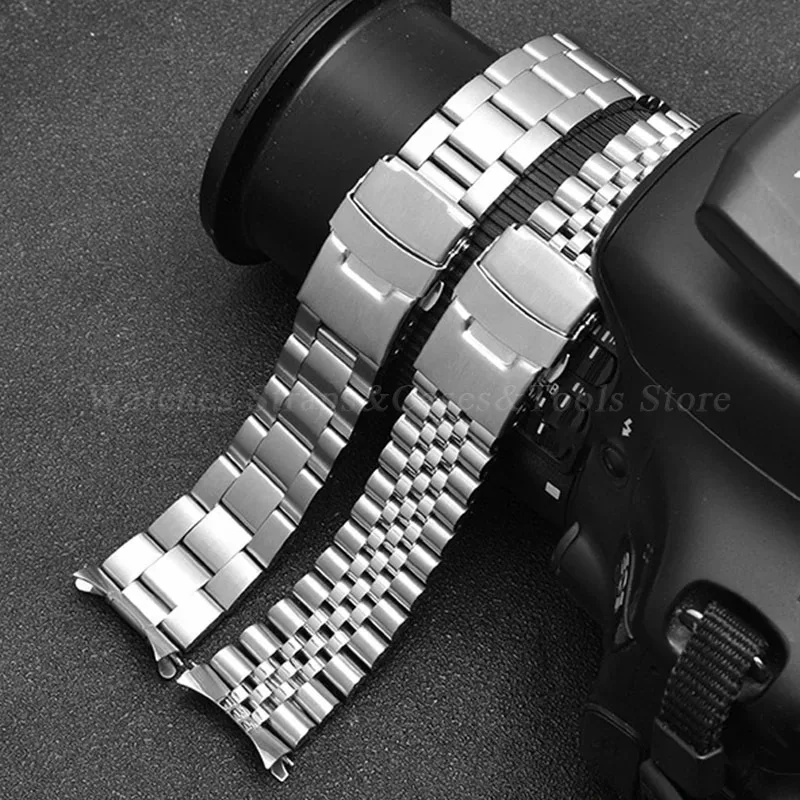 Cinturino Orologio In Acciaio 316L Jubilee – Estremità Piatta – 18mm 19mm 20mm