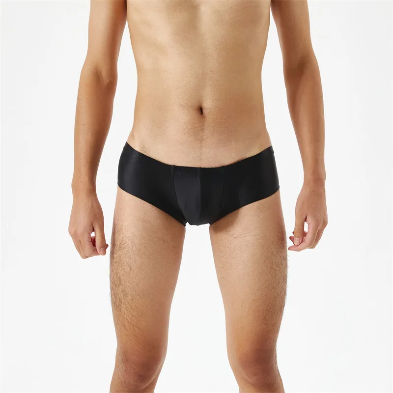 Multi-Color Mens Super Thin Transparent Oil Shine Bright High Elastic Smooth Panties  Low Rise Sexy Gay Boxer Underwear 4
