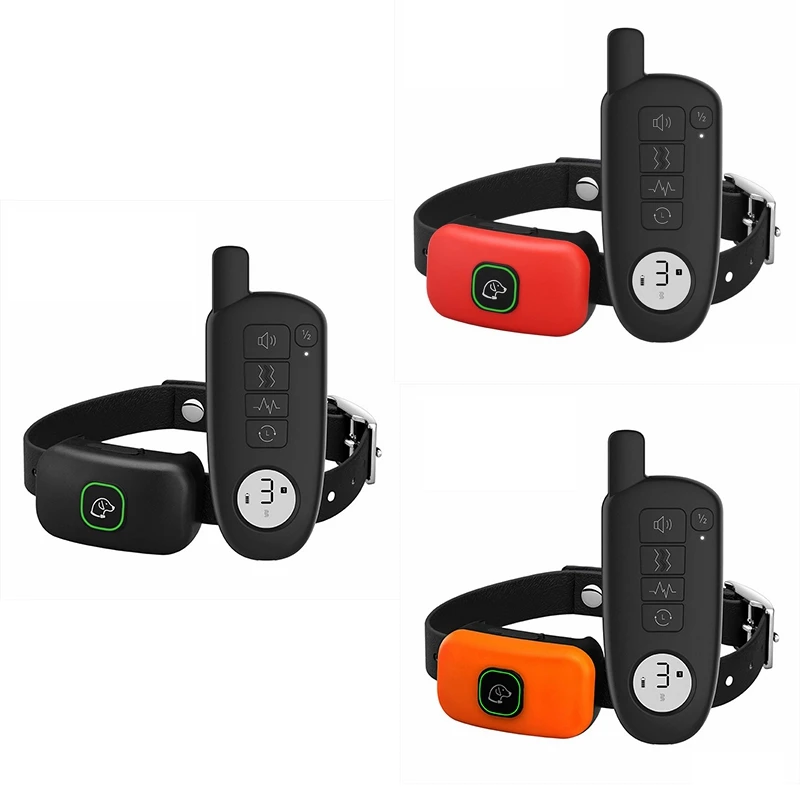 

1000FT Pet Dog Training Collar IP67 Waterproof Rechargeable Electric Remote Shock Vibration Sound Bark