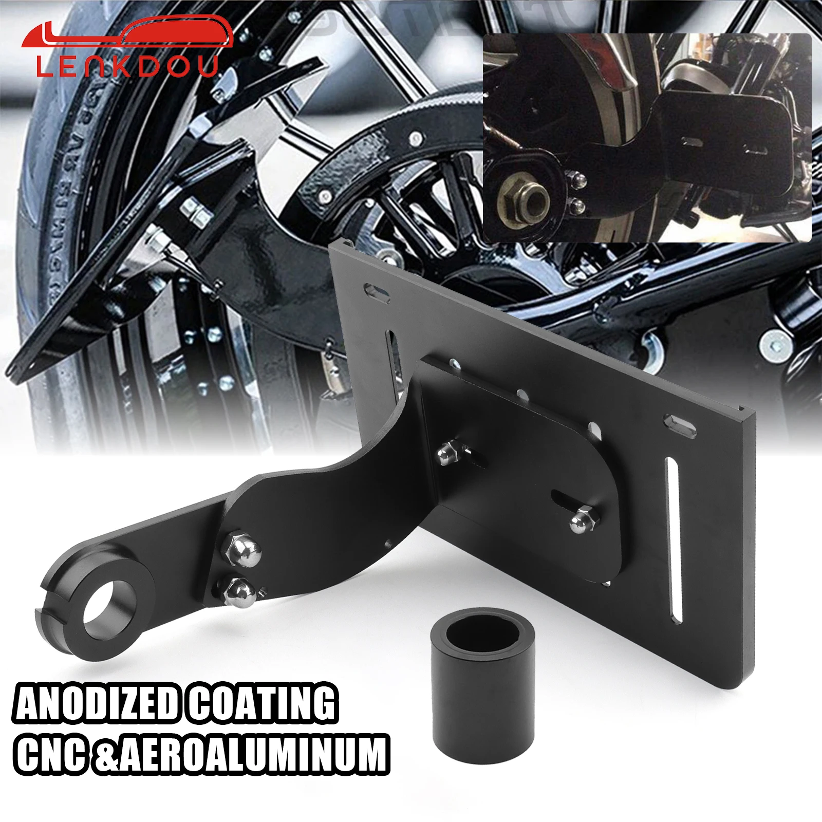 Per Harley Softail Breakout Fatboy 2018-2021 Softail Slim Deluxe Heritage Classic Staffa Porta Targa Con Montaggio Laterale