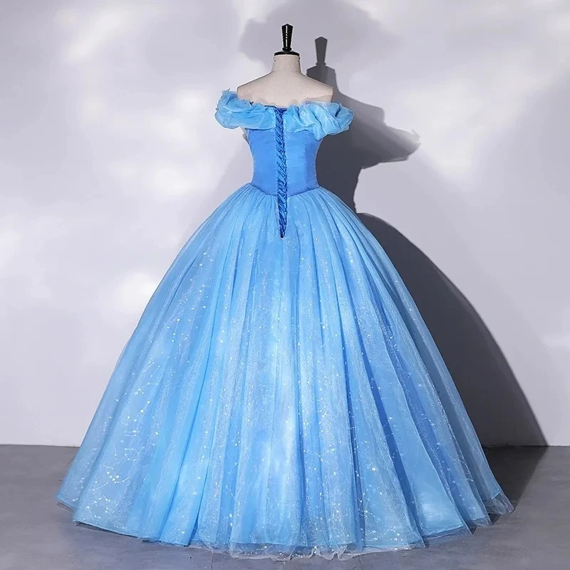 Bomaris Off-Shoulder Ball Gown Quinceanera Dresses Vestidos De 15 Anos Fashion Glitter Cinderella Birthday Party Customized
