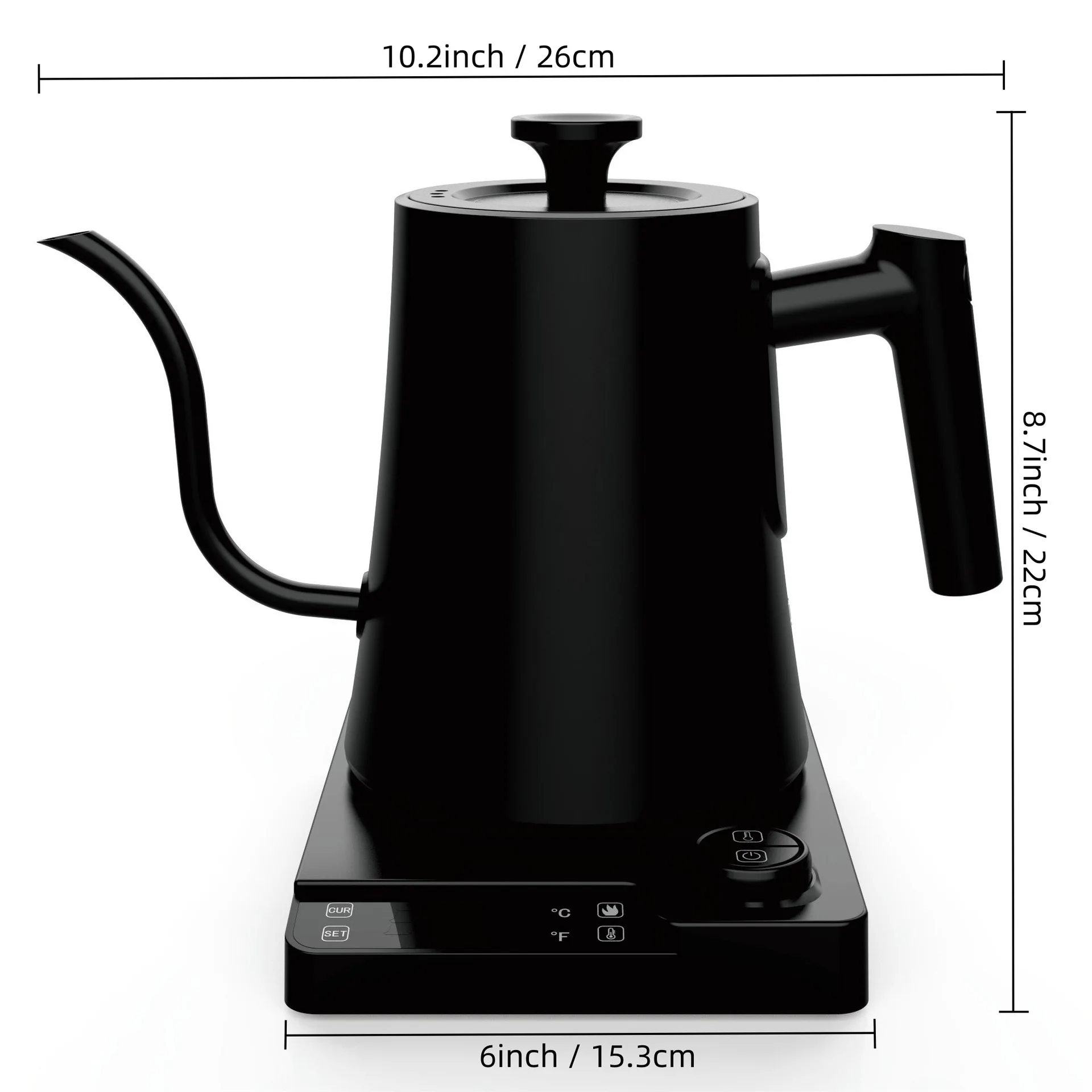 Description Picture 5 of item2025 Smart Temperature Control Gooseneck Kettle Electric Pour Over Coffee Kettle New