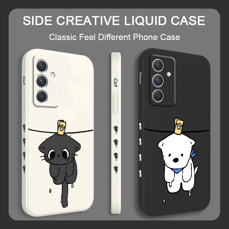 Sun Cat Liquid Silicone Phone Case - Vibrant and Protective Cover