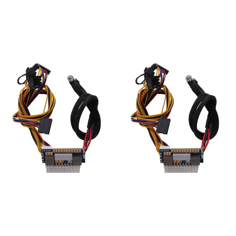 뛰어난 2X 450W 24핀 12V DC 입력, 최대 450W 출력, Realan 미니 ITX 피코 PSU DC ATX PC 스위치 DC-DC ATX 파워 서플라이