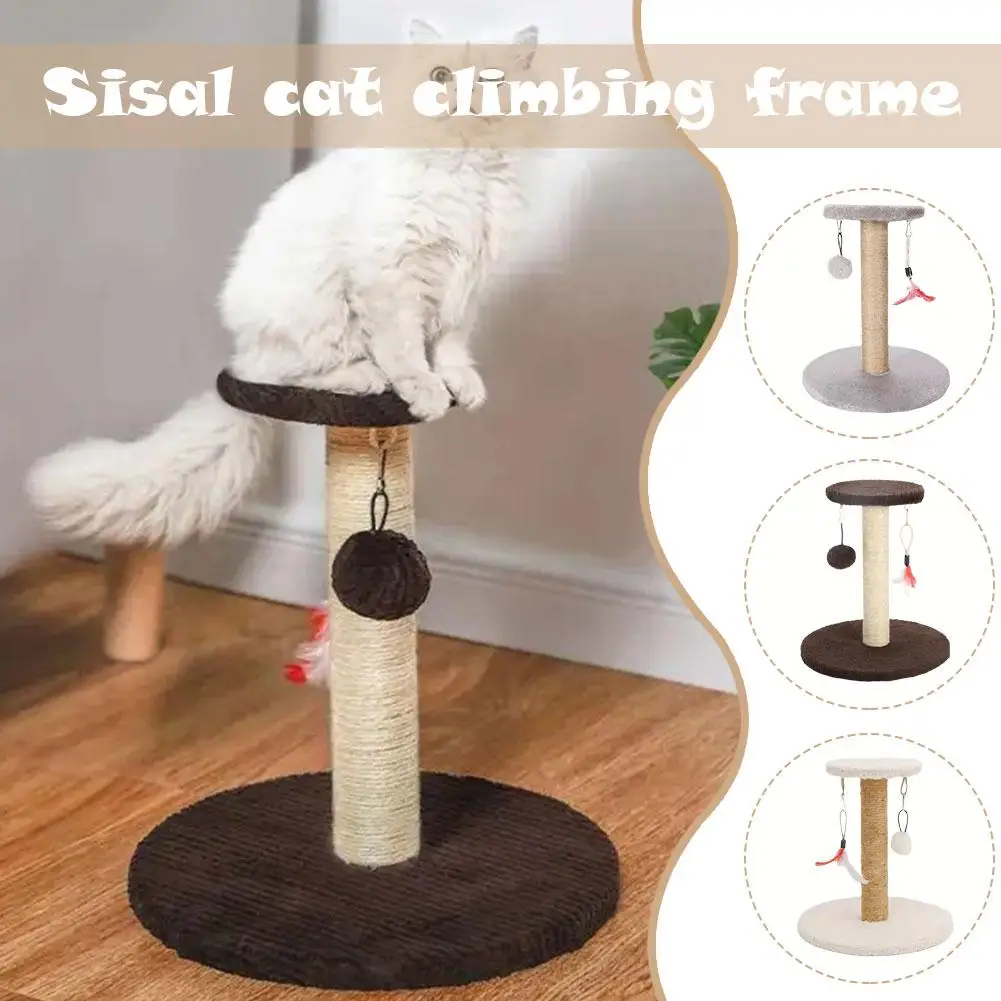 

Поворотный стол для домашних животных, поворотная доска с царапинами, аксессуары для скалолазания, рама для игрушек с ПЭТ-шариками для тренировок принадлежности, стойка L6n4