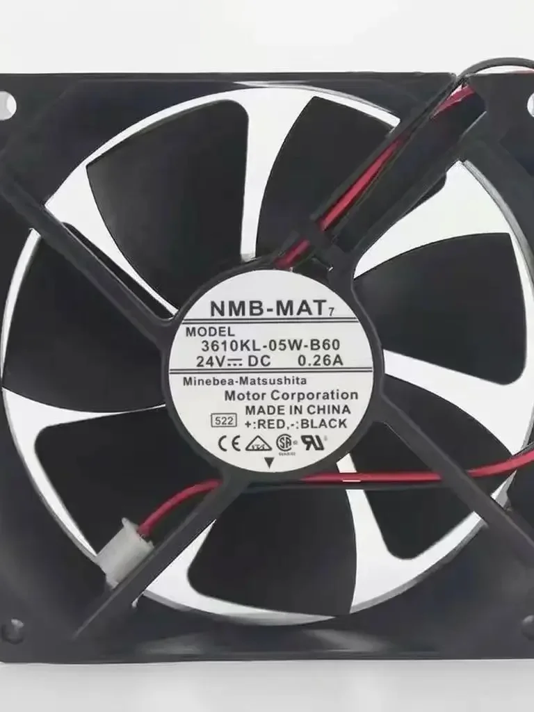 NMB 9225 3610KL-05W-B60 0.26A 인버터 듀얼 볼 베어링 냉각 팬용 팬 24V 92*92*25mm