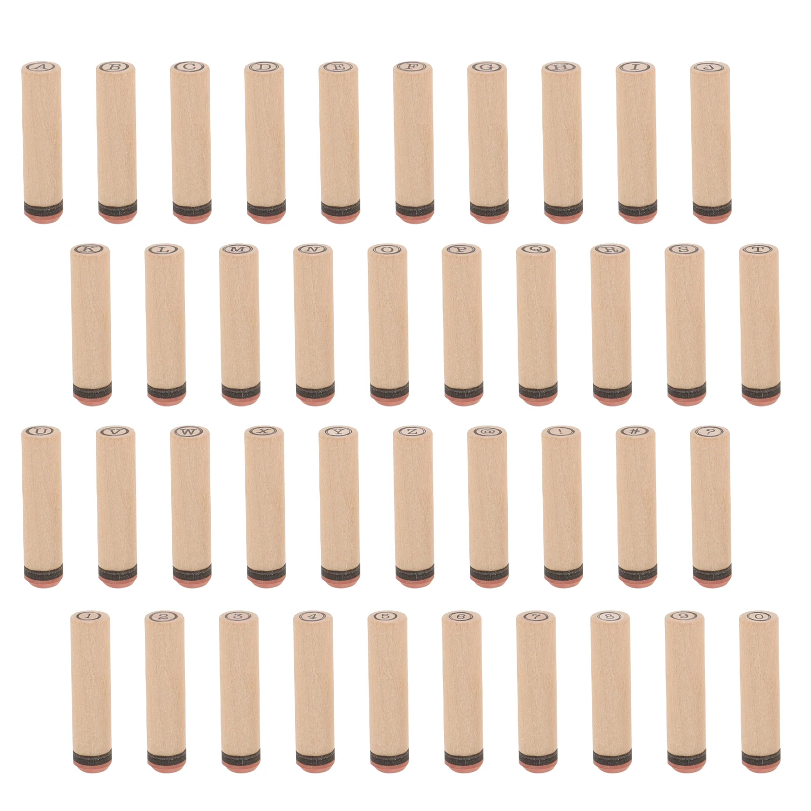 문자 실린더 도장 우표, 영어 나무 알파벳 스크랩북, DIY 용품