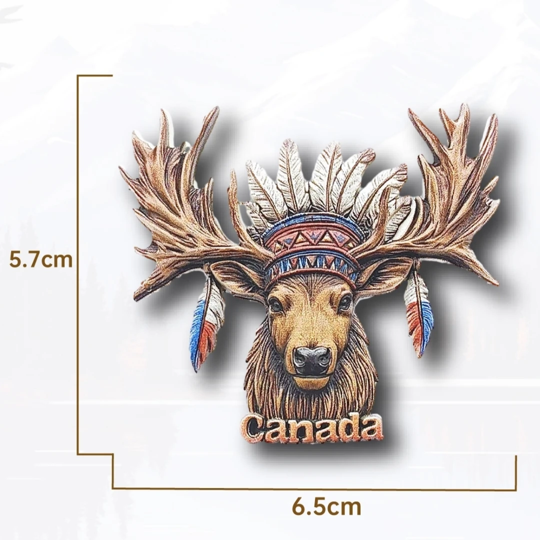 Magnete Da Frigorifero 3D Montreal Canada - Souvenir Originale In Resina Per Casa E Cucina