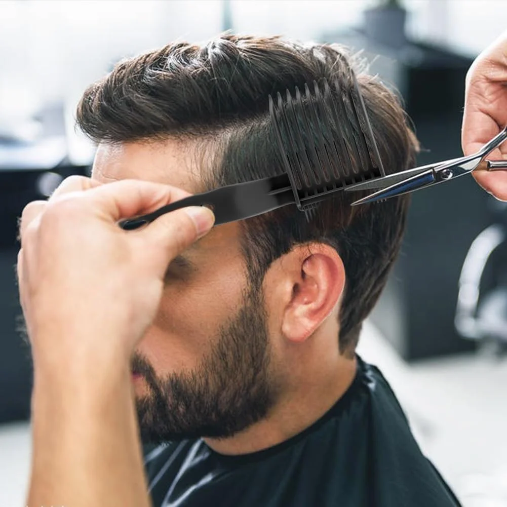 Male Trimming And Pushing Comb Hand-Held Hair Salon Specific Cutting Area Comb Styling Comb Dual Purpose Hair Styling Tools 3