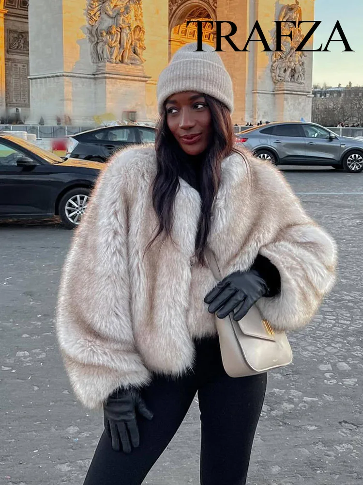 Giacca Pelliccia Pelliccia Sintetica Corta Giacca Corta In