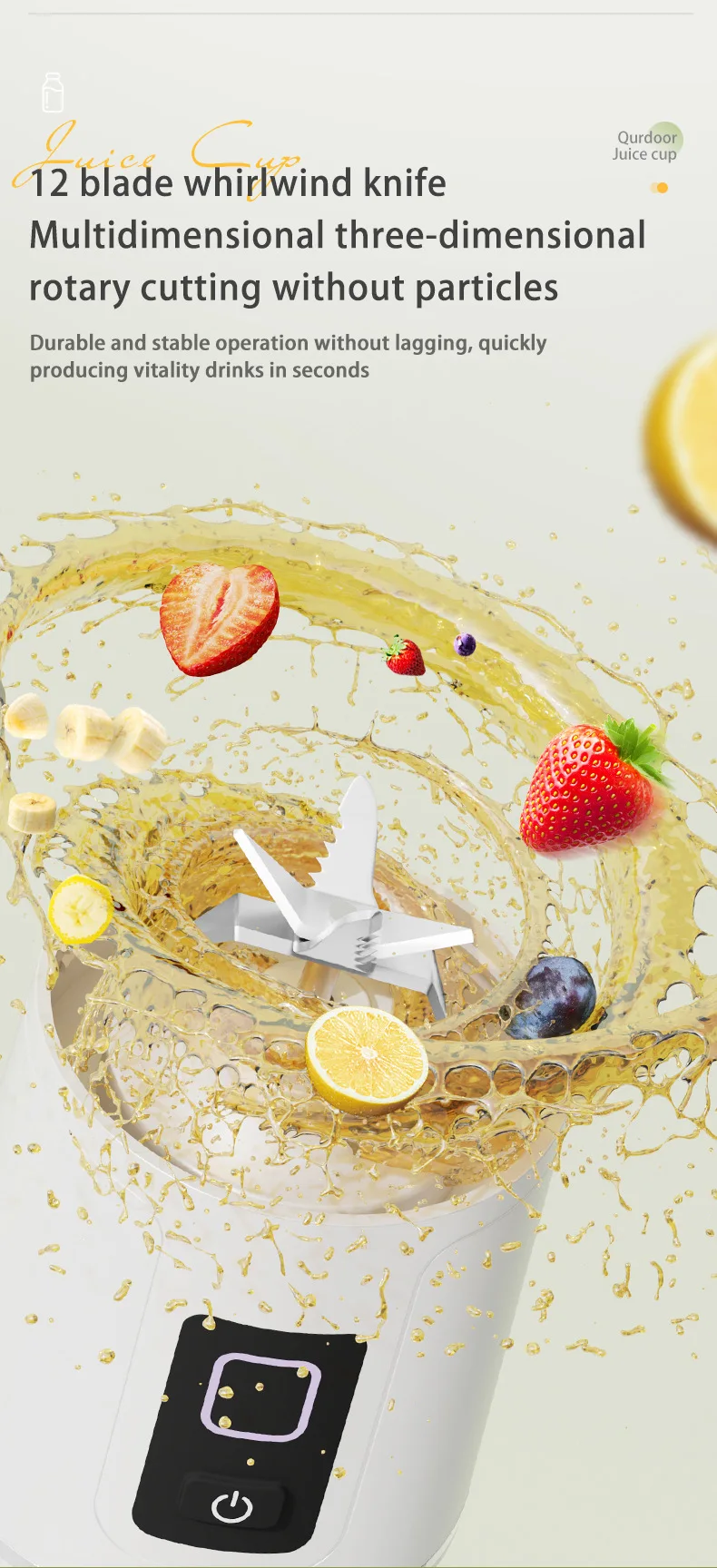 Tragbarer Elektrischer Mixer Für Shakes Und Smoothies_voghion.com