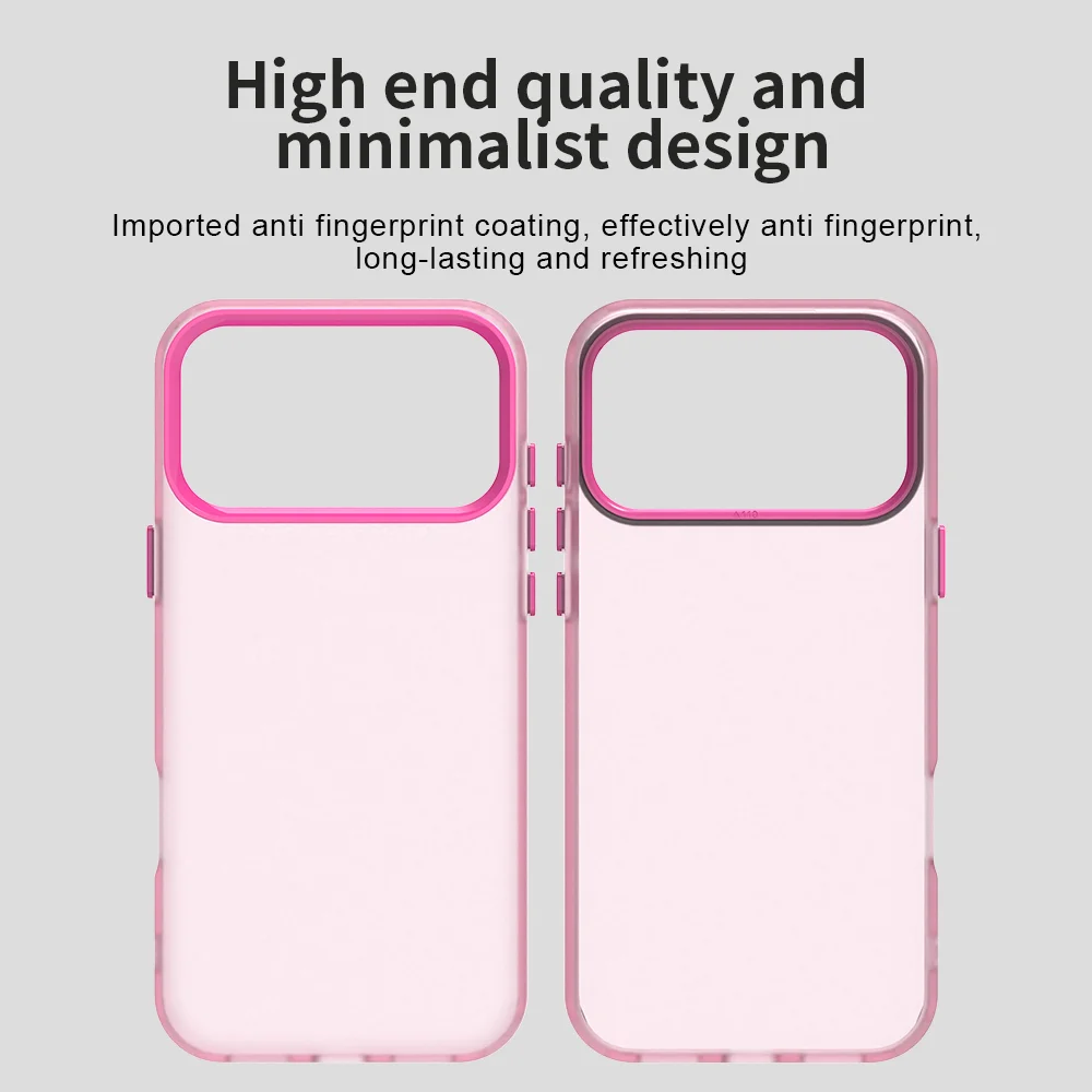 Sleek Solid Color Shock-Resistant Protective Phone Case