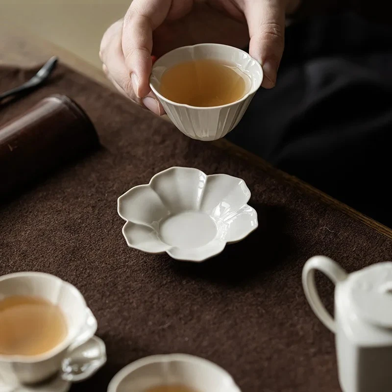 Plant Ash Sunflower Coasters Luxury For Coffee Cups Base Household Heat Insulation Placemats Chinese Tea Set Decoration