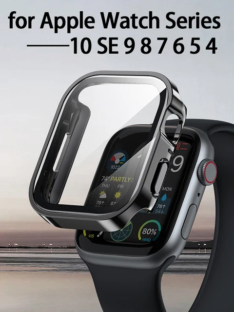 Couvercle et verre pour Apple Watch, protecteur d'écran étanche, pare-chocs, boîtier iWatch, série 10, 9, 8, 7, 6, 5, SE, 46mm, 42mm, 45mm, 41mm, 44mm, 40mm 1