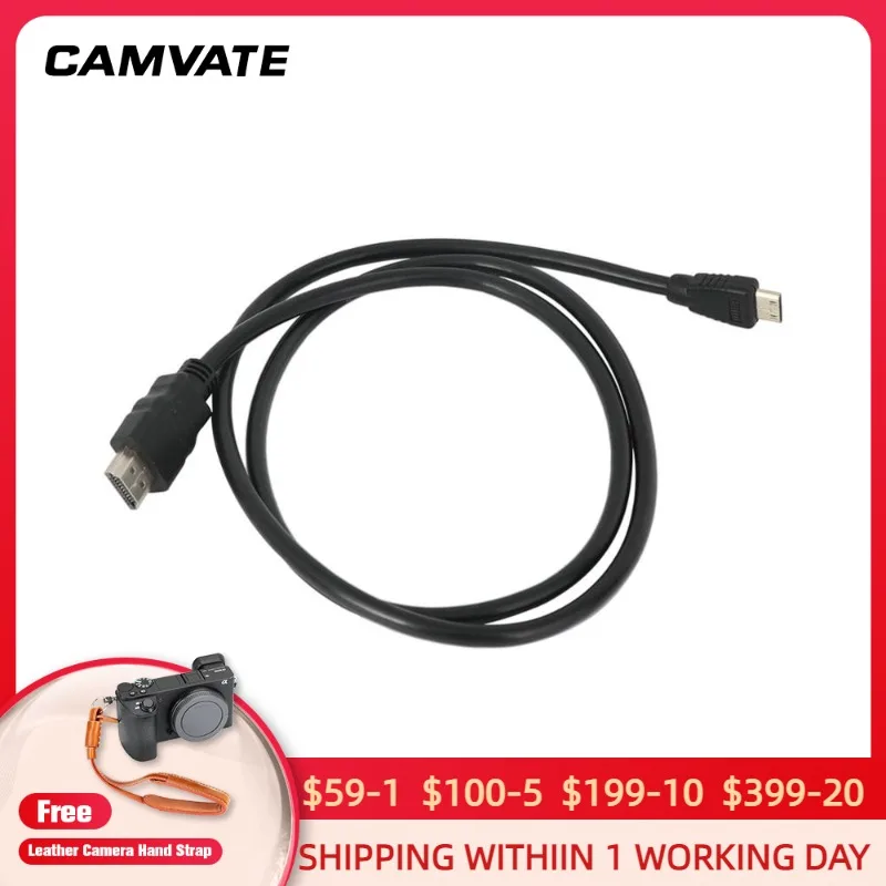 CAMVATE Mini (type C) /1.4V Micro HDMI To Cable (100mm Long)Male Male Adapter For HDTV/Camera/ Projector/ Monitor/Tablet | Электроника