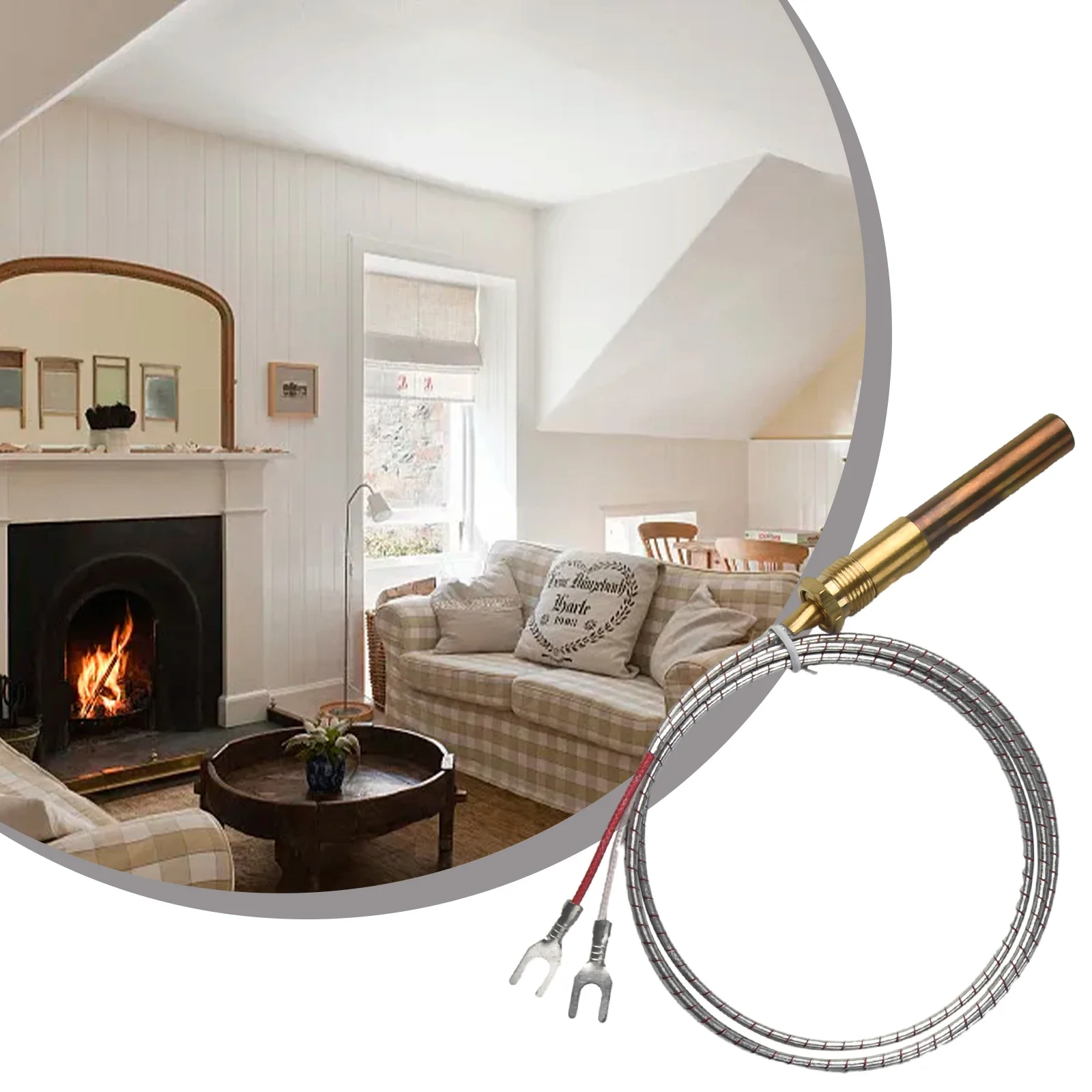 Gas Fireplace Heater Temperature Sensor Thermopile For Pilot Generator Thermocouple Thermopile Millivolt Replacement Generators