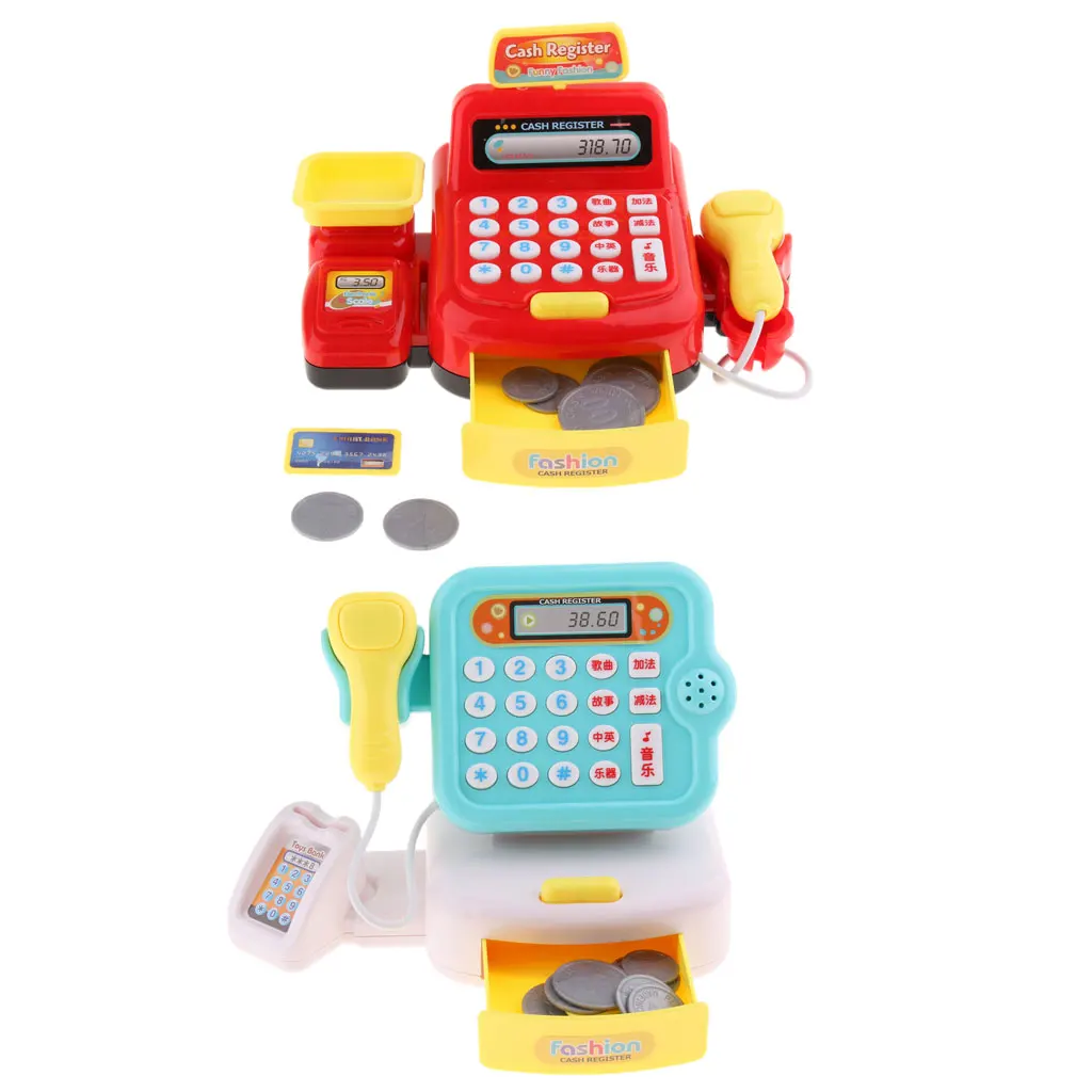 

Register Imagination Game Supermarket Buy Toys with Calculator, Phone, Money And