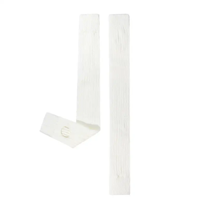 Winter Leg Warmers Women Sexy Socks Over Knee Stockings Warm Soft Gaiters Leggings Hollowed Foot Heel Female Long Socks