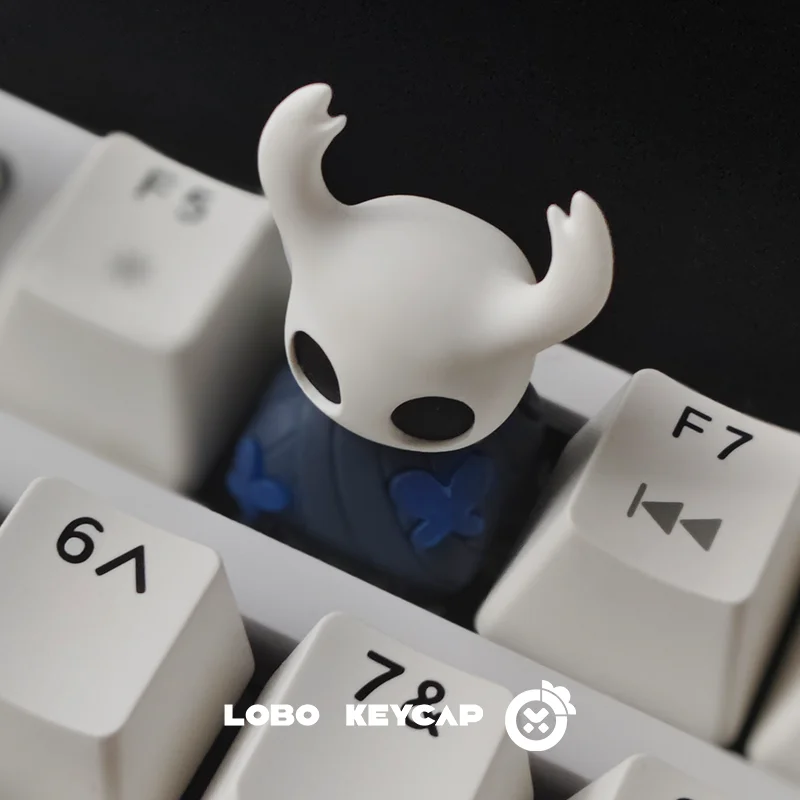 Tecla Hollow Knight, transparente, de resina, personalizada, para teclado mecánico, estilo anime, individual, ESC, original, R4