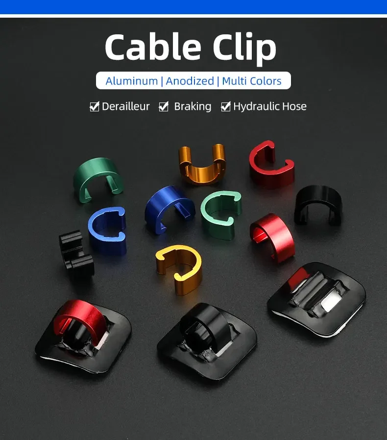 Attaches De Câble Pour Vélo - Lot De 10 - Pour Organiser Les Câbles De Frein Et De Dérailleur