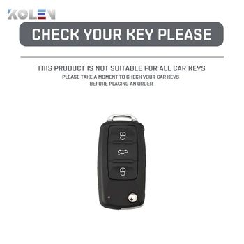 Nuovo TPU Car Flip Key Case Cover Shell per Volkswagen VW Polo Golf Passat Tiguan Beetle Caddy per Skoda Octavia Seat Leon Altea - Nuovo TPU Car Flip Key Case Cover Shell per Volkswagen VW Polo Golf Passat Tiguan