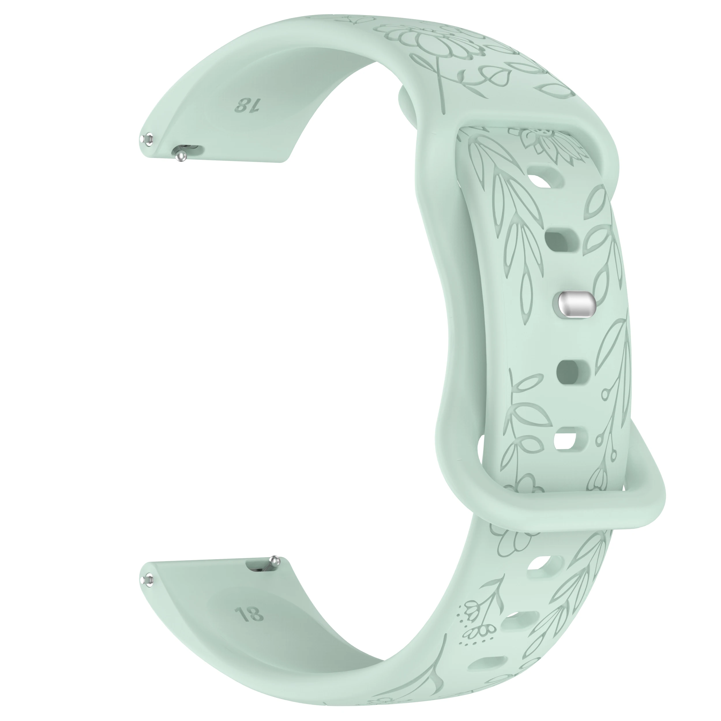 Elegant Silicone Watch Strap - Versatile Design