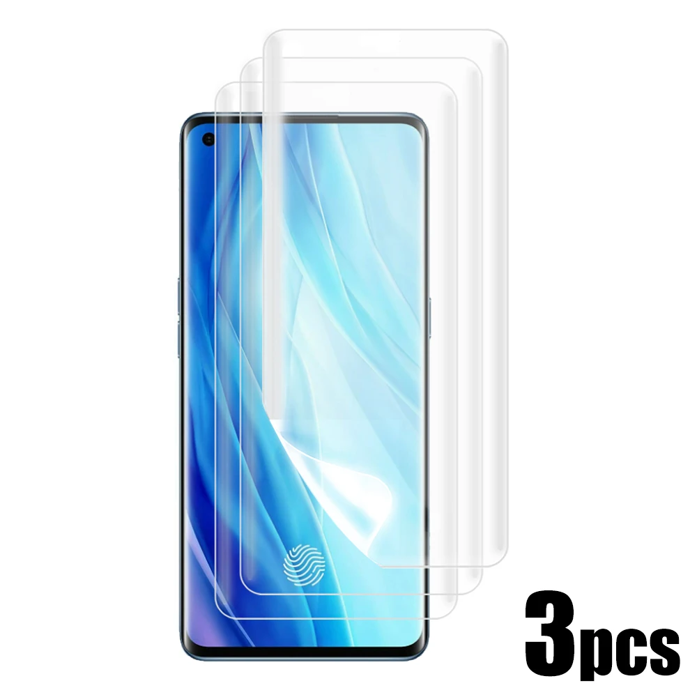 3 шт. для Oppo Reno4 Pro 5G / 4G ( Reno 4 Pro) Защитная пленка экрана мягкая Гидрогелевая 3D