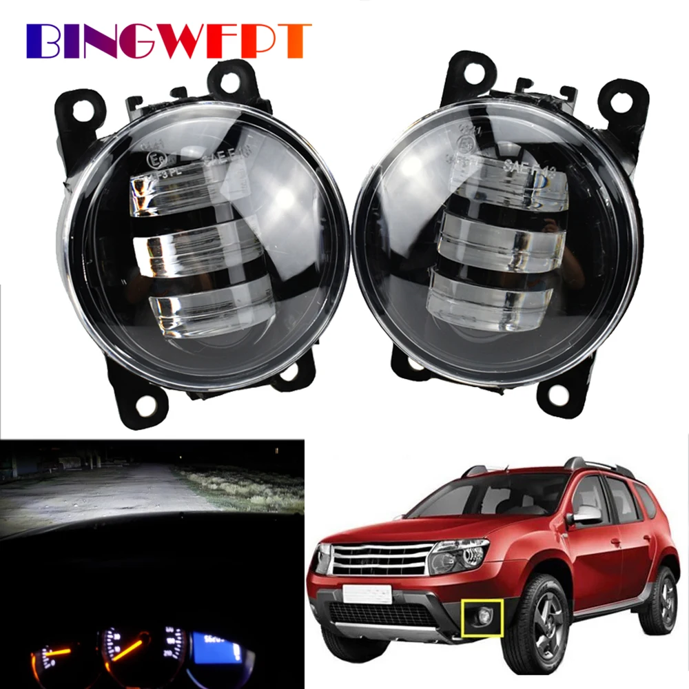 2 Pz Per Renault Duster Per Dacia Duster Logan Sandero 2004-2015 Per Renault Megane 2 Saloon Lm 2003 ~ 2015 Led Fendinebbia Lampada