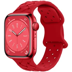 Sport Silicone Woven Loop Bracelet Strap - 38 40 41mm (R)