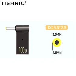 Universal 100W USB-C to DC Laptop Charger Adapter (5.5x2.5)