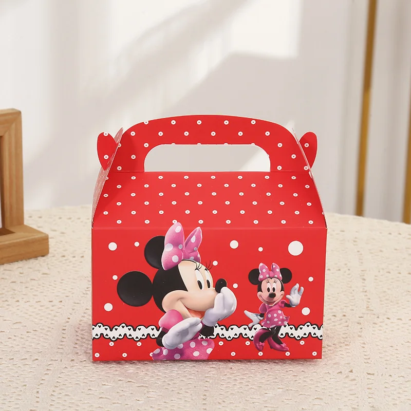 thumbnail image 1 of 12 cajas de regalo de Mickey Mouse, decoraciones para fiestas infantiles, cajas de papel para baby shower, cajas de dulces de Mickey con dibujos animados, suministros para fiestas de cumpleaños de niñ, 1 of 5