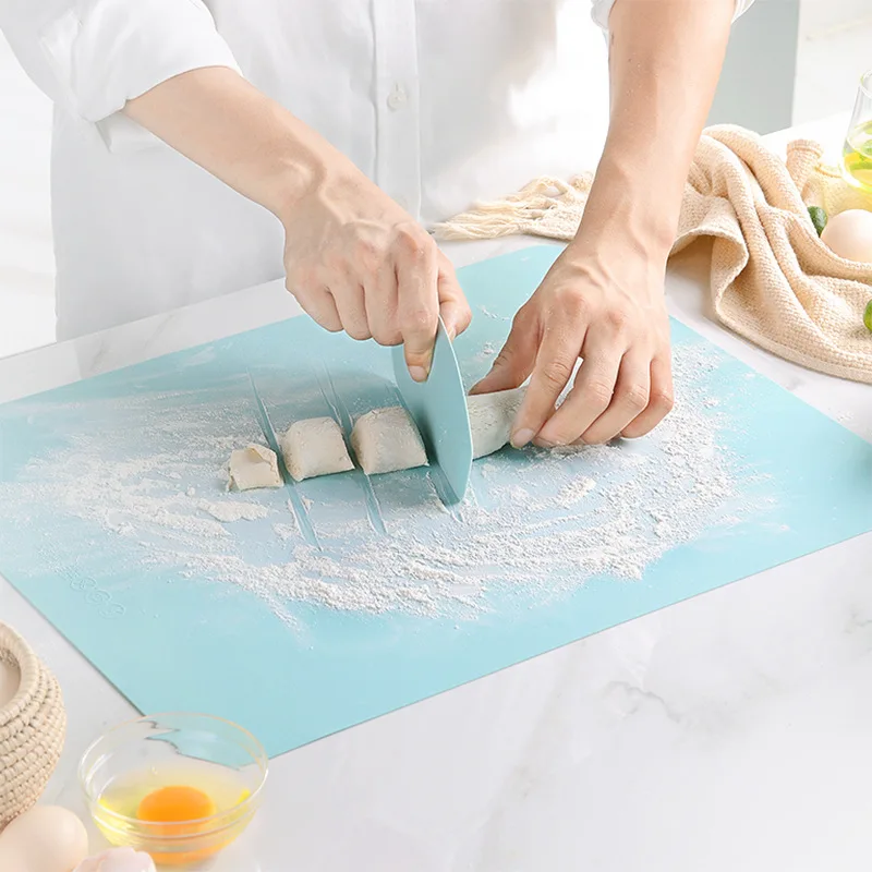 

Silicone Cooking Mat Non-stick Dumpling Dough Kneading Pad Kitchen Rolling Pin High Temperature Resistance Pastry Cake Spatula
