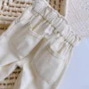 Baby Solid Color Jeans 0-3 Years Old Baby Spring Dress Girls Korean High Waist Casual Pants Boys Pants 4