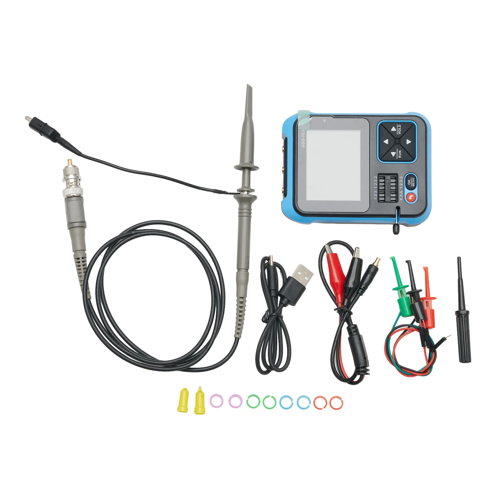DSO TC3 Portable 3 in 1 Digital Oscilloscope Transistor Tester Function Signal Generator with Long Battery Life 5