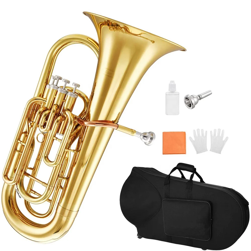 Seasound Oem Cheap Gold 4 Pistoni Verticali Euphonium Jyep742