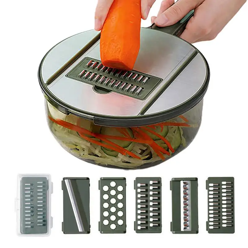 

Multifunctional Vegetable Slicer Sturdy Reusable Multipurpose Hand Protective Vegetable Spiralizer Kitchen Cooking Tool Home