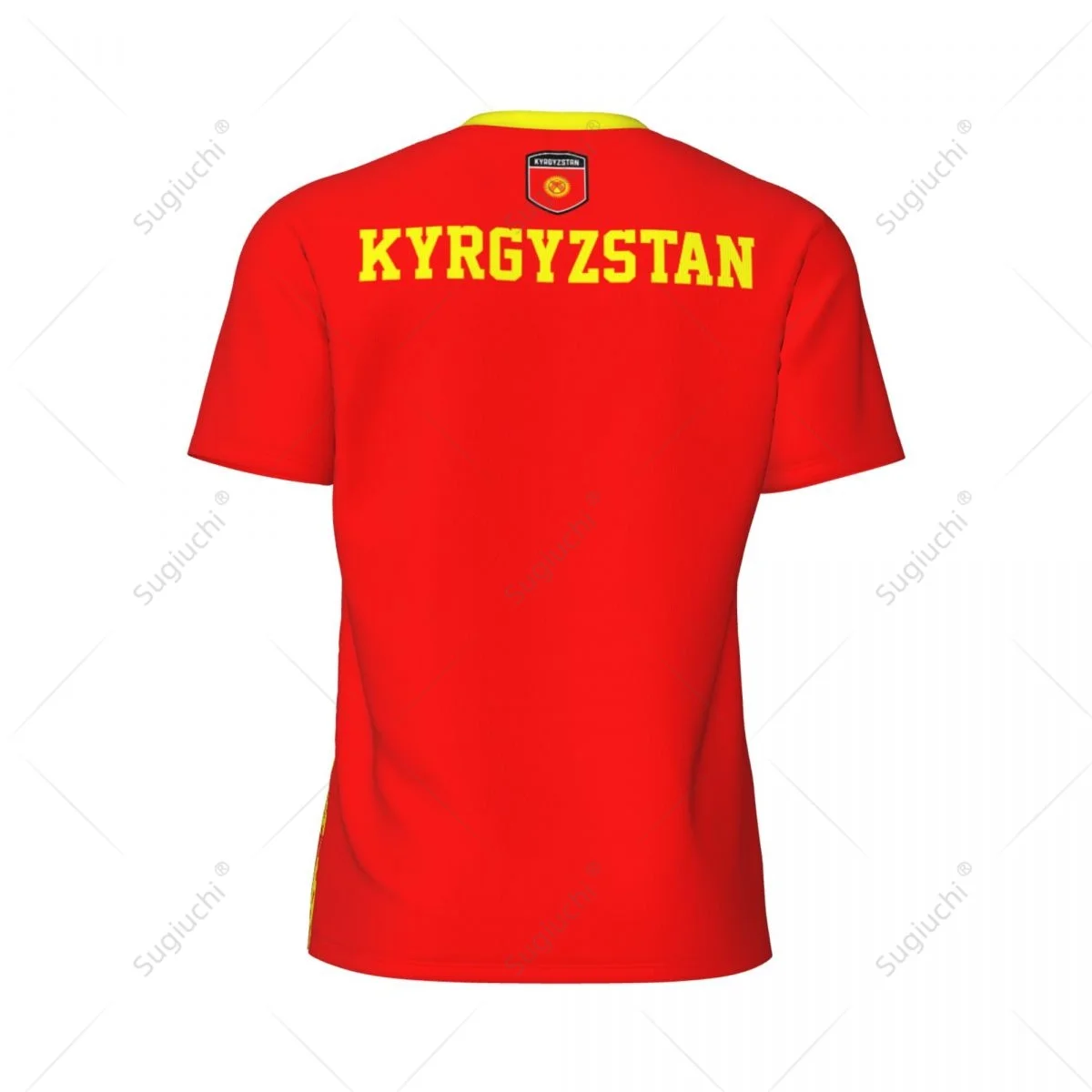Exclusive design Kyrgyzstan Flag Grain 3D Printed Men For Running Bike Soccer Tennis Fitness Sports tshirt Mesh Short T-shirt