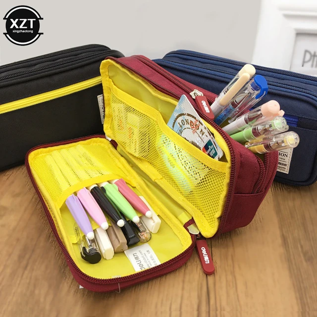 Trousse à Crayons de Grande Capacité pour Enfant Garçon et Fille, Sac  Cosmétique, Papeterie, Fourniture de Bureau - AliExpress