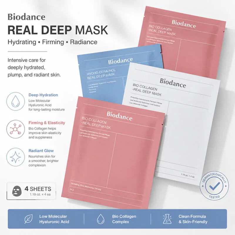 Biodance Collagen Face Mask - Ultimate Hydration and Brightening Formula for Enhanced Skin Elasticity and Soothing Care