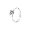 Bague populaire en argent sterling 925% de la série Princesse, avec coquille, couronne, nœud et zircon rose, pour femme, accessoires de bijouterie fine pour soirée