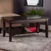 Wood Nolan Coffee Table, Cappuccino Finish 5