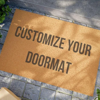 Custom Text Non-Slip Welcome Door Mat 1