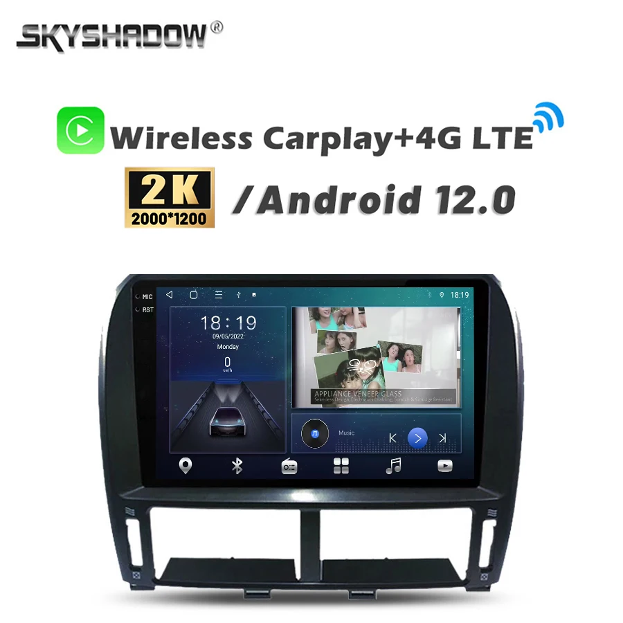 

Автомобильный DVD-плеер Carplay, автомобильный DVD-плеер с камерой 8 ГБ + 2000 Гб, GPS, картой, Wi-Fi, Bluetooth 1200, RDS радио для Lexus LS430 12,0-128