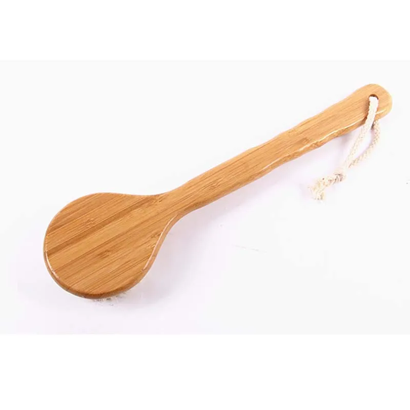 33cm Bamboo Shower Body Brush with Boar Bristle Perfect for Dry Skin Brushing Essential for Cellulite Reduction Skin Exfoliation 4