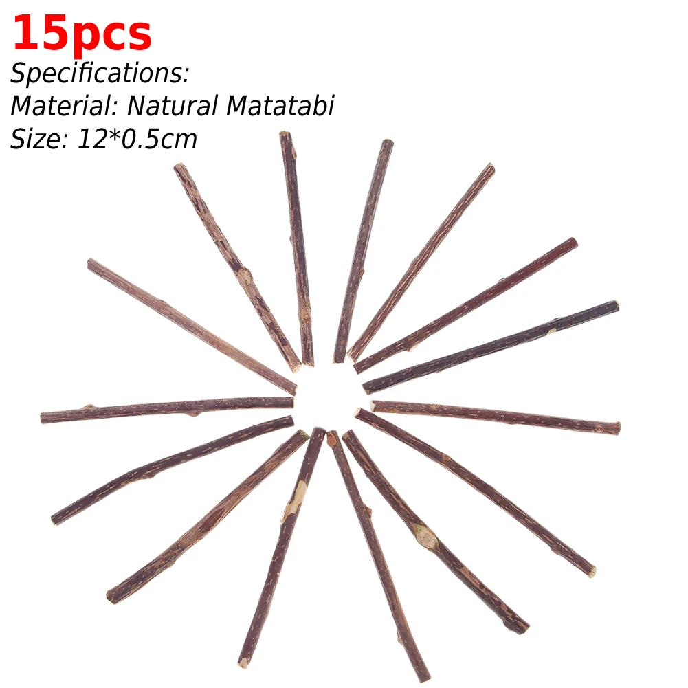 10/15/20 Pcs Cat Teeth Sticks Brushing Pure Natural Catnip Pet Cat Molar Toothpaste Stick Fruit Matatabi Cat Snacks Sticks 