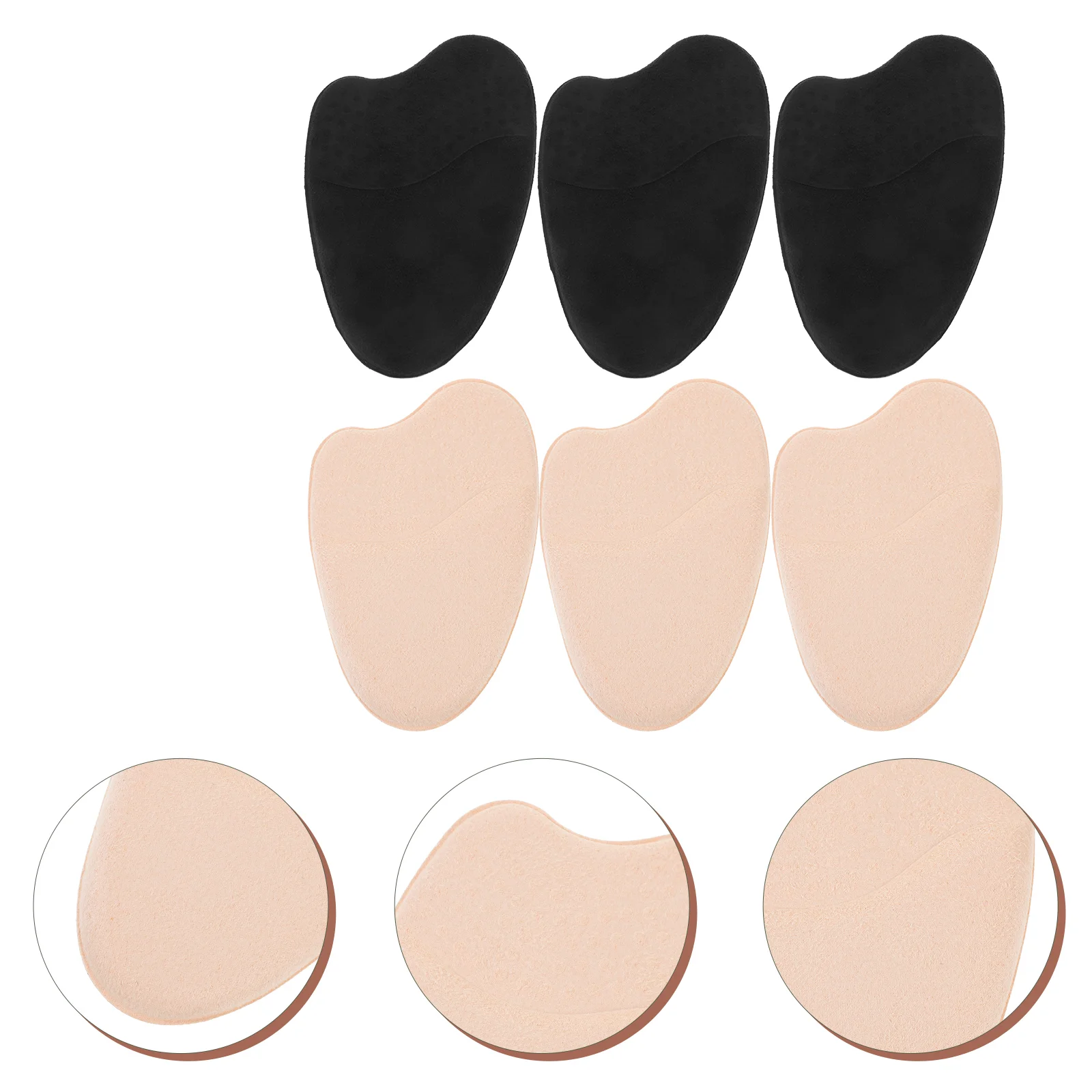 

4 Pairs High Heels Forefoot Pad Shoe Inserts Felt Metatarsal Feet Support Floor Mat Women Cushion Sponge Comfort