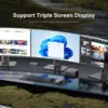 P4 Light Gaming Mini PC Ryzen 7 5700U 32GB RAM 1TB SSD Winodws 11 Pro Triple 4K 60HZ Displays Desktop Computers, Support PS3 3