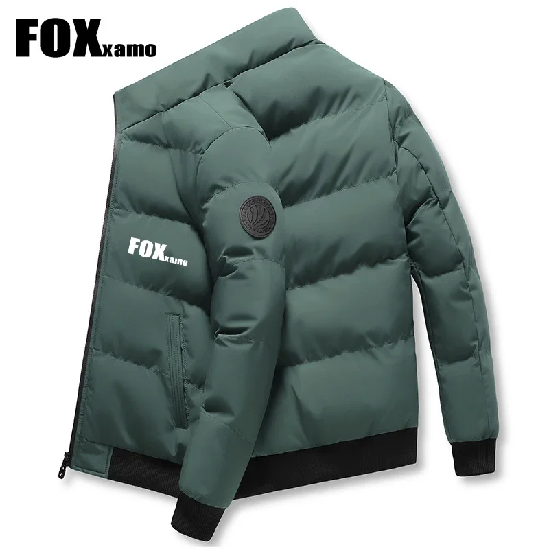 Foxxamo 남성용 낚시 다운 방풍 따뜻한 두꺼운 재킷, 따뜻한 겨울 하이 퀄리티, 야외 스포츠 사이클링 의류, 2023 신상