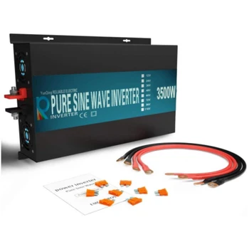 3500W Pure Sine Wave Solar Inverter Car Power Inverter Generator 12V 24V 48V DC to 120V 220V 240V AC Power Supply Remote Control
